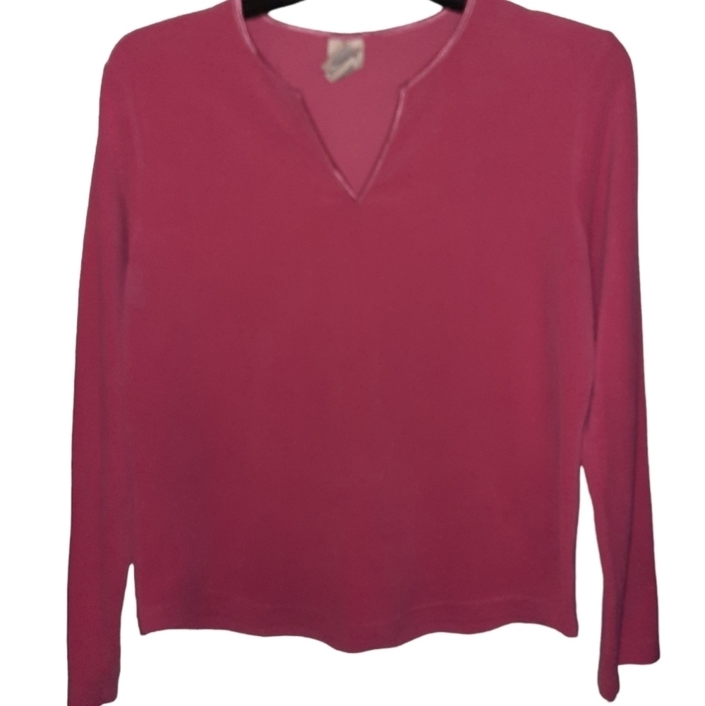Faded Glory Pink Pajama Top Large